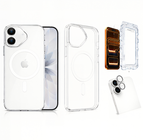 Uphill 3-in-1 MagSafe Clear Case + Screen & Lens Protector – iPhone 17