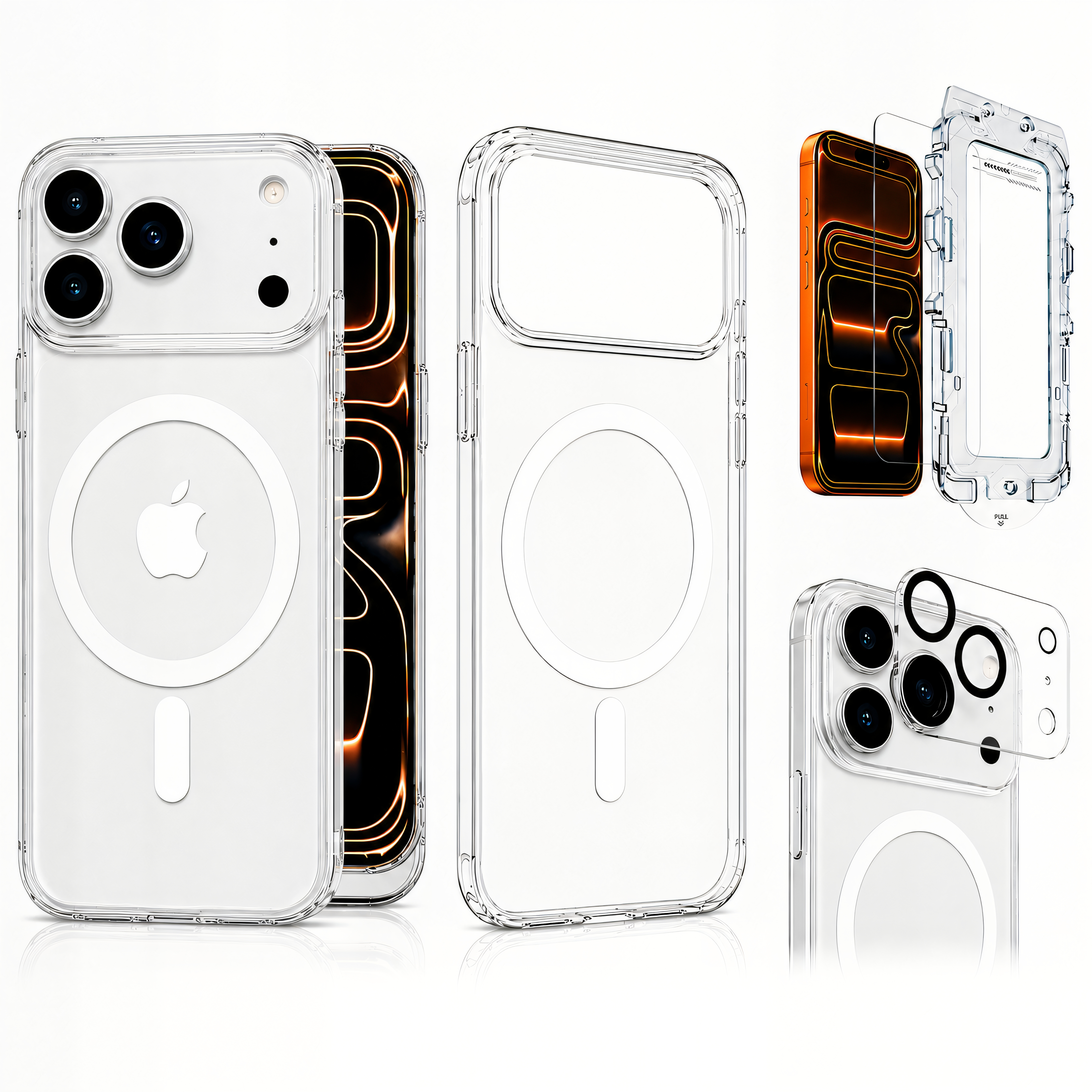 Uphill 3-in-1 MagSafe Clear Case + Screen & Lens Protector – iPhone 17 Pro Max
