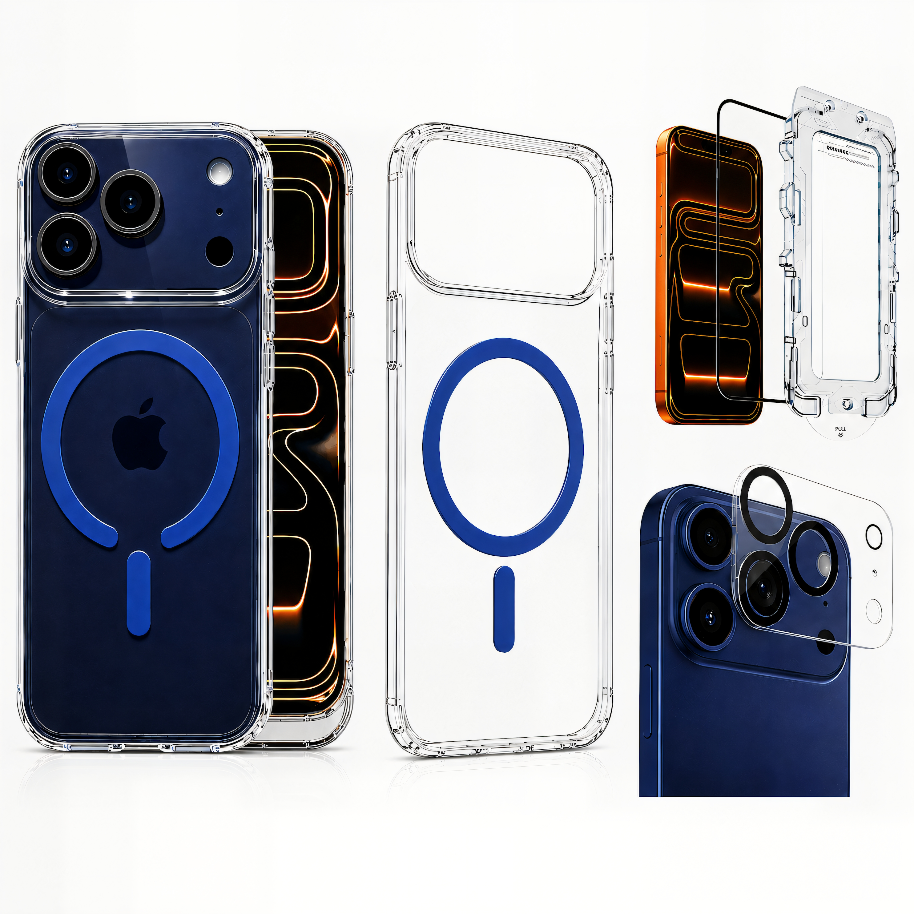 Uphill 3-in-1 MagSafe Clear Case + Screen & Lens Protector – iPhone 17 Pro