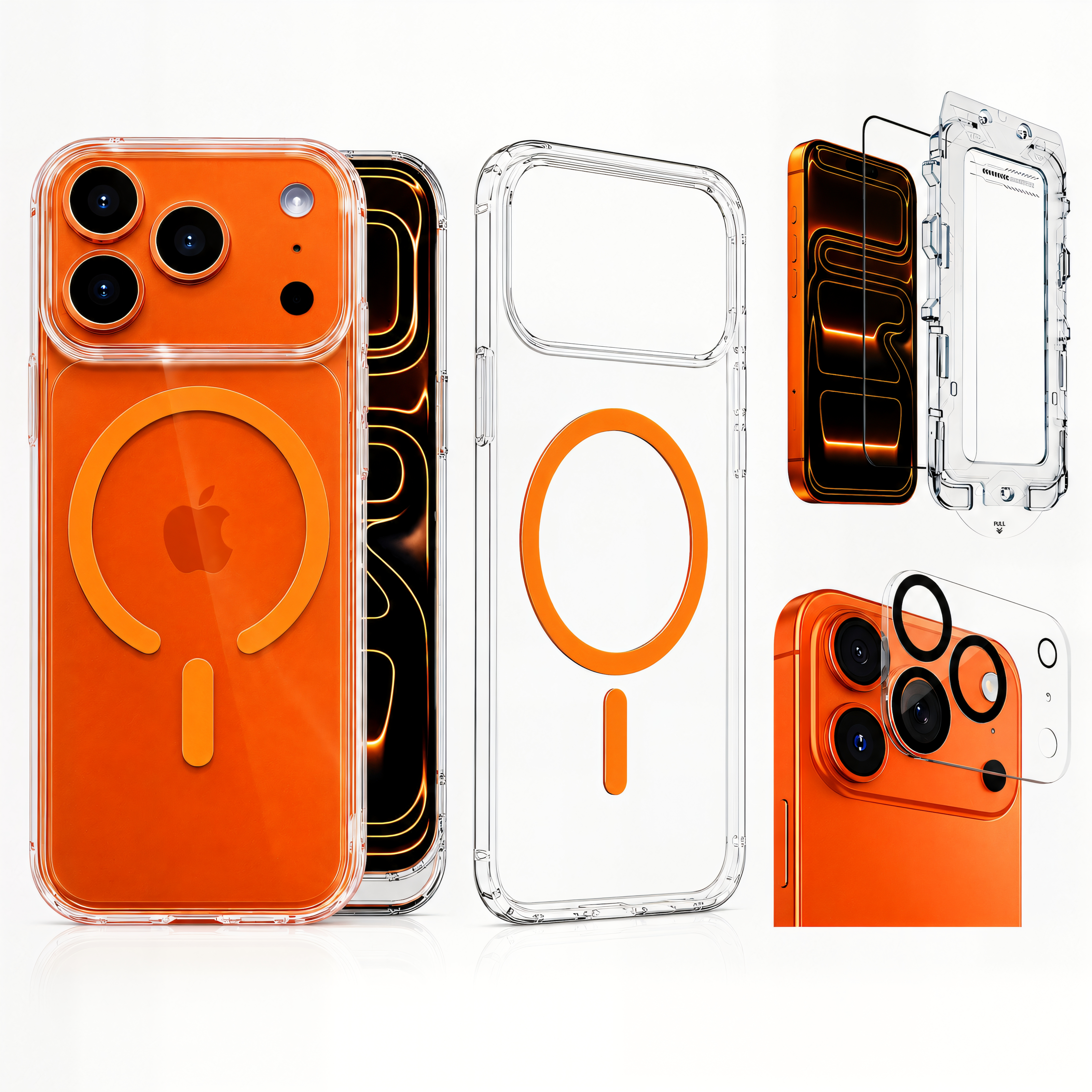 Uphill 3-in-1 MagSafe Clear Case + Screen & Lens Protector – iPhone 17 Pro Max