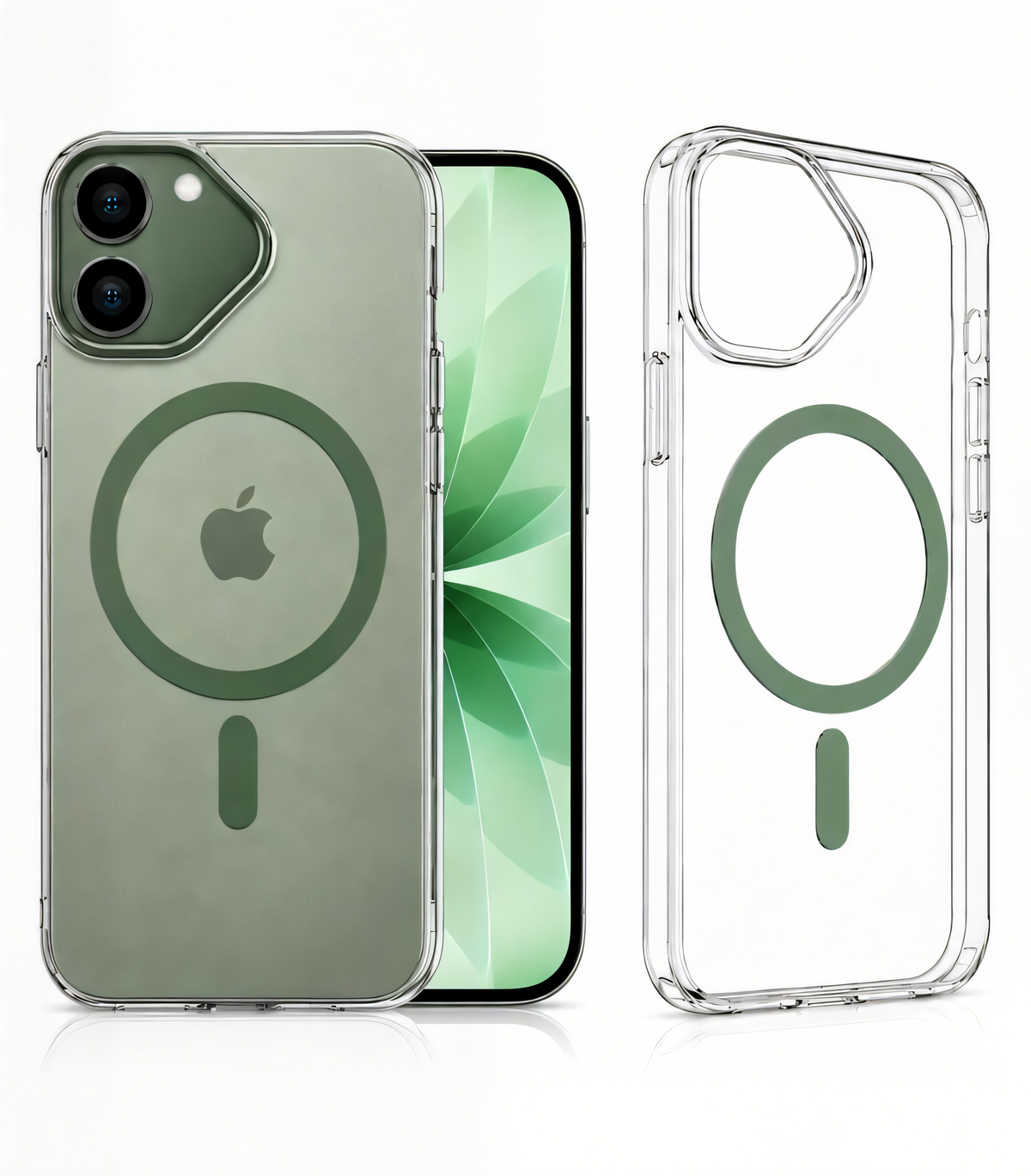 Uphill Transparent Magnetic safe case for iPhone iPhone 17