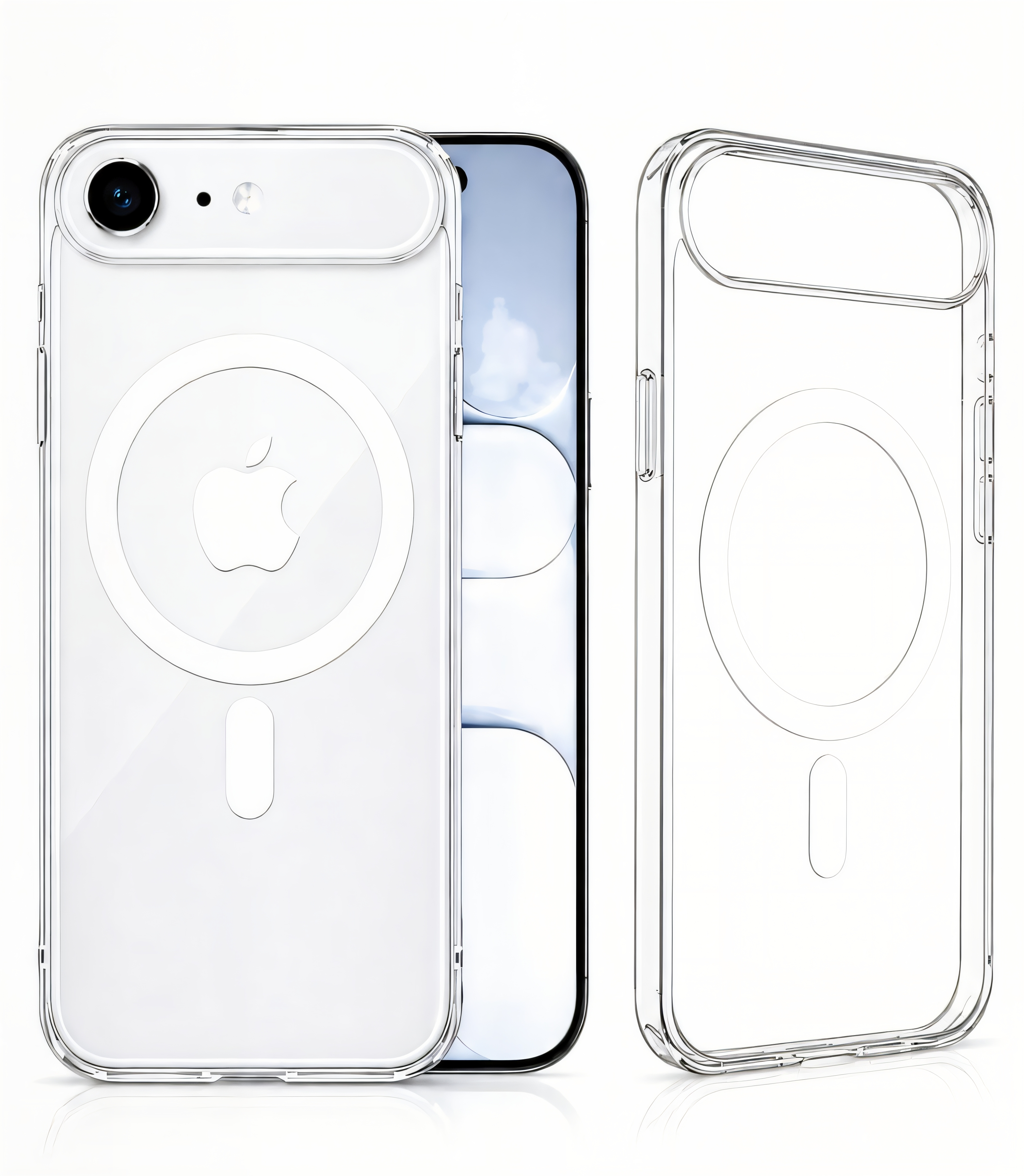 Uphill Magnetic case for iPhone 17 Air, Protective Silm Case [Seamless Work with Magnetic Safe] 