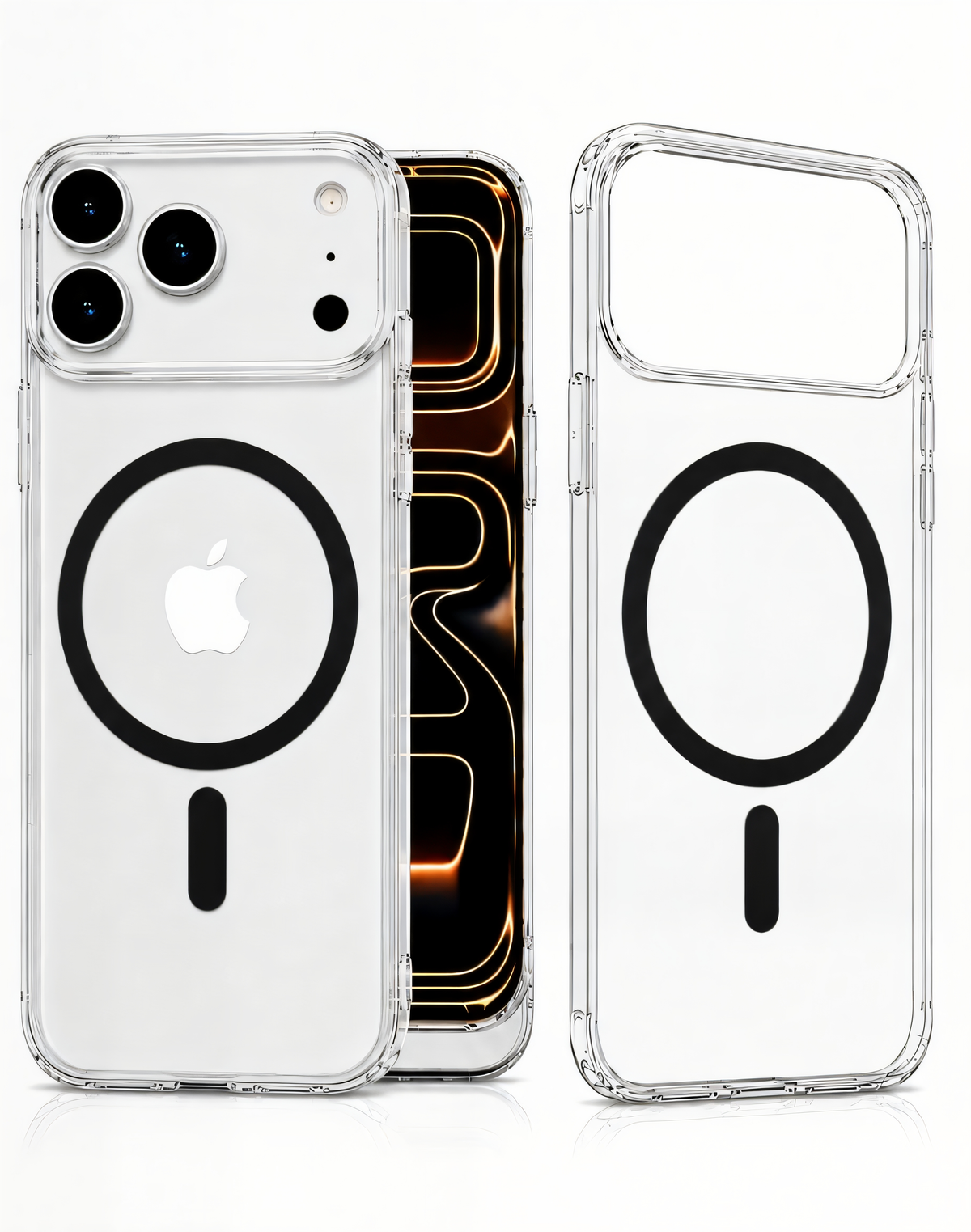 Uphill Transparent Magnetic safe case for iPhone 17 Pro